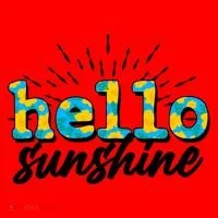 Cute Springy Summery Hello Sunshine Santa Hat thumb 1