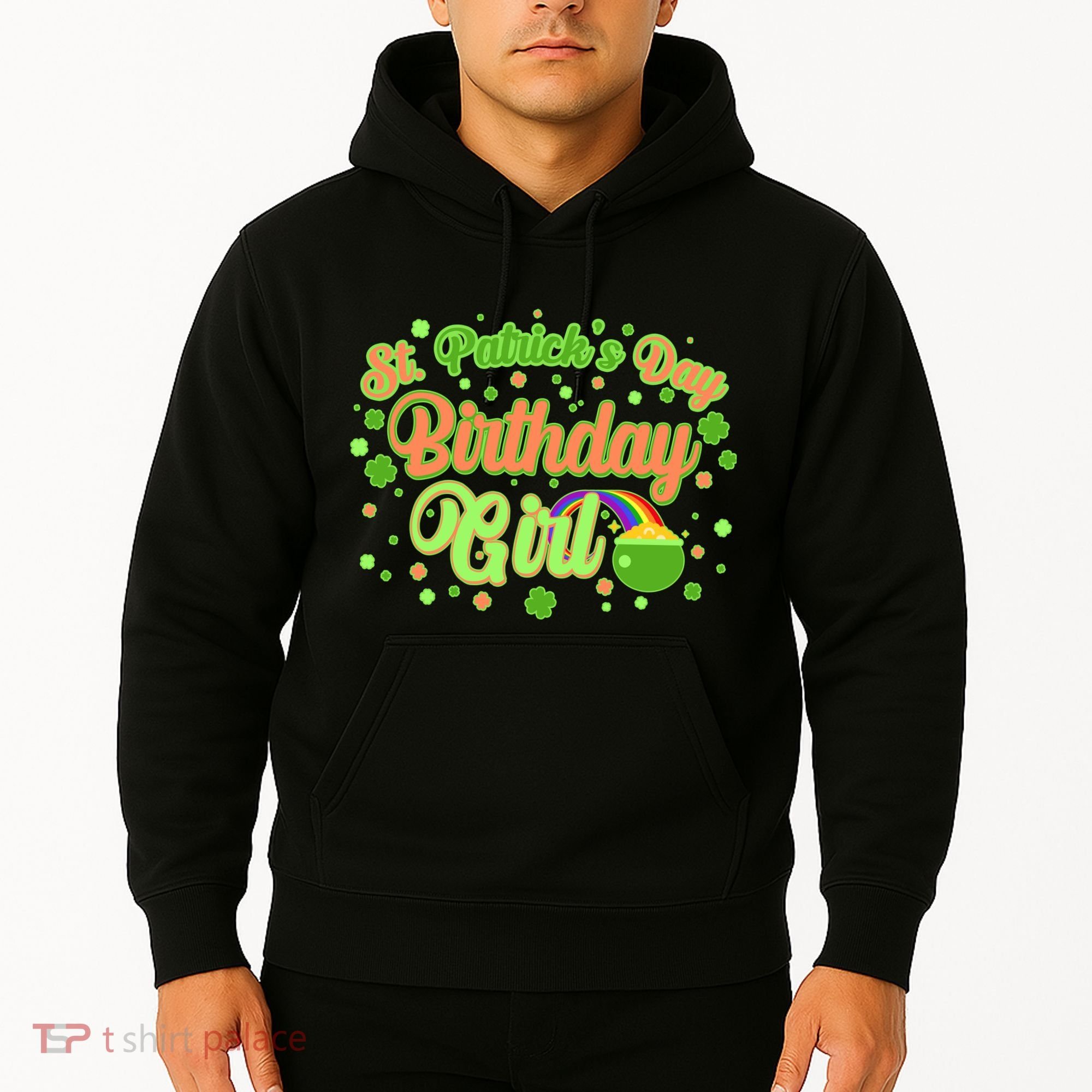 Cute St. Patrick's Day Birthday Girl Hoodie