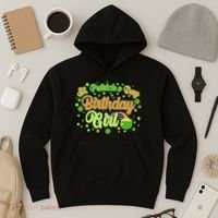 Cute St. Patrick's Day Birthday Girl Hoodie thumb 3