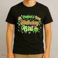 Cute St. Patrick's Day Birthday Girl T-Shirt thumb 3