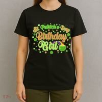 Cute St. Patrick's Day Birthday Girl T-Shirt thumb 4