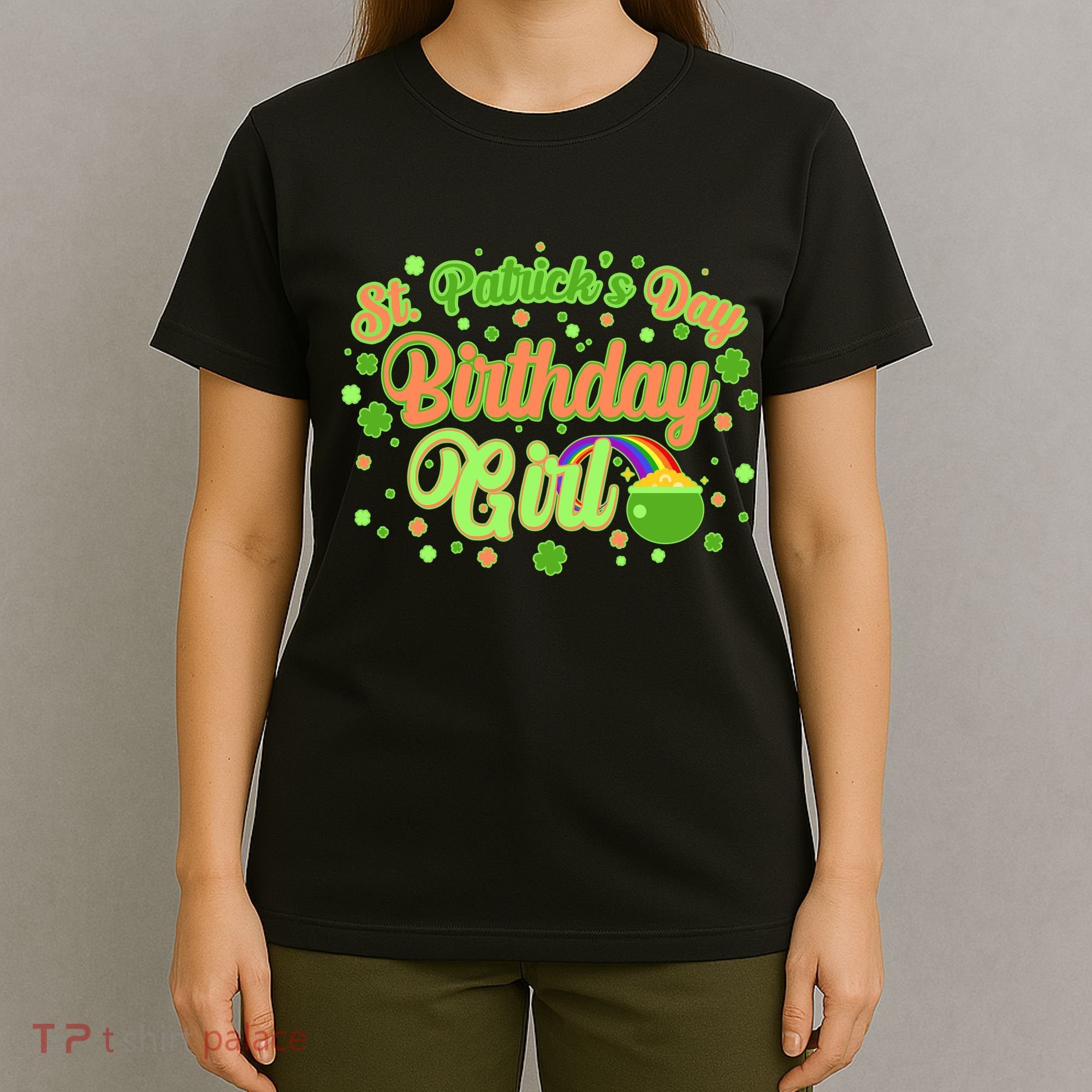 Cute St. Patrick's Day Birthday Girl T-Shirt