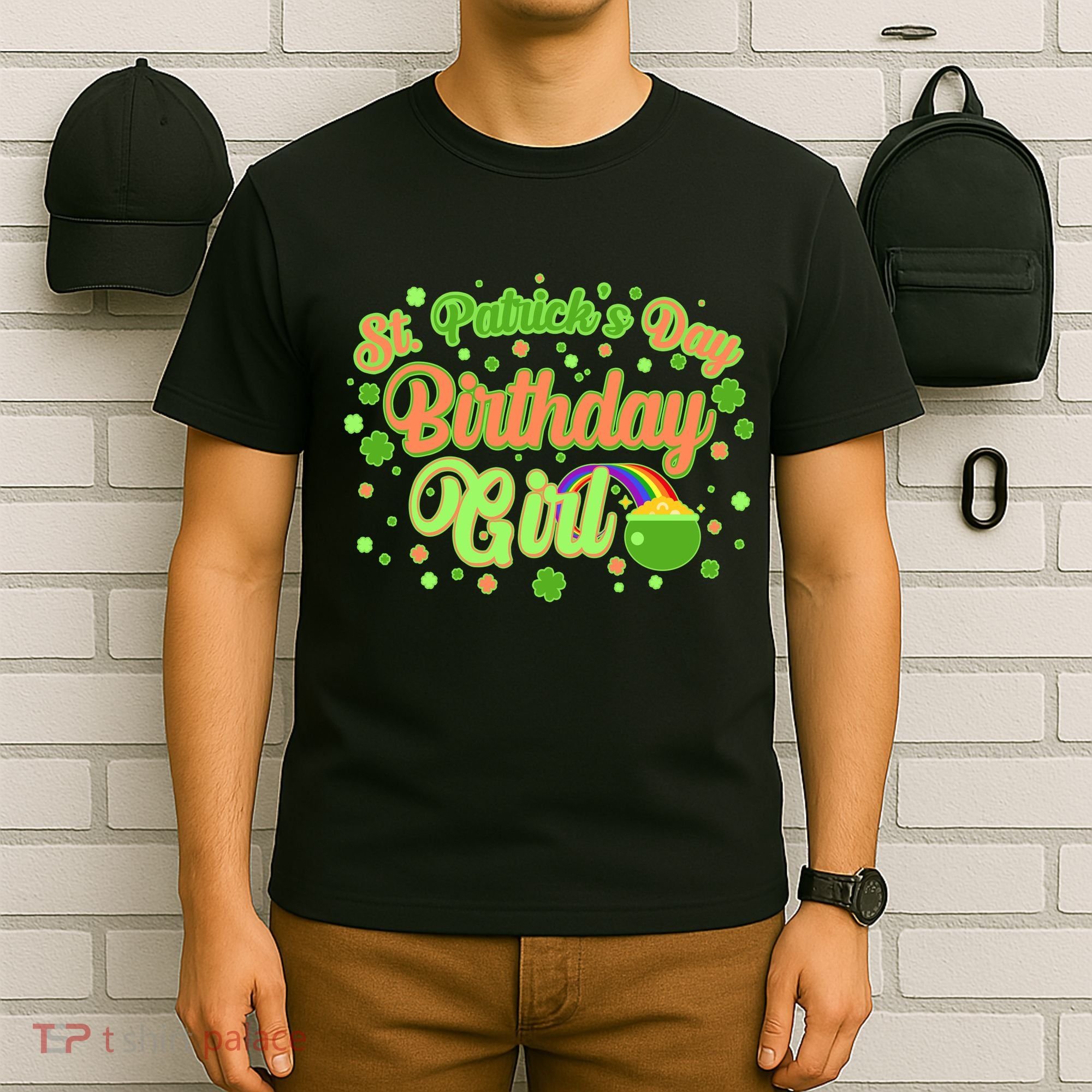 Cute St. Patrick's Day Birthday Girl T-Shirt