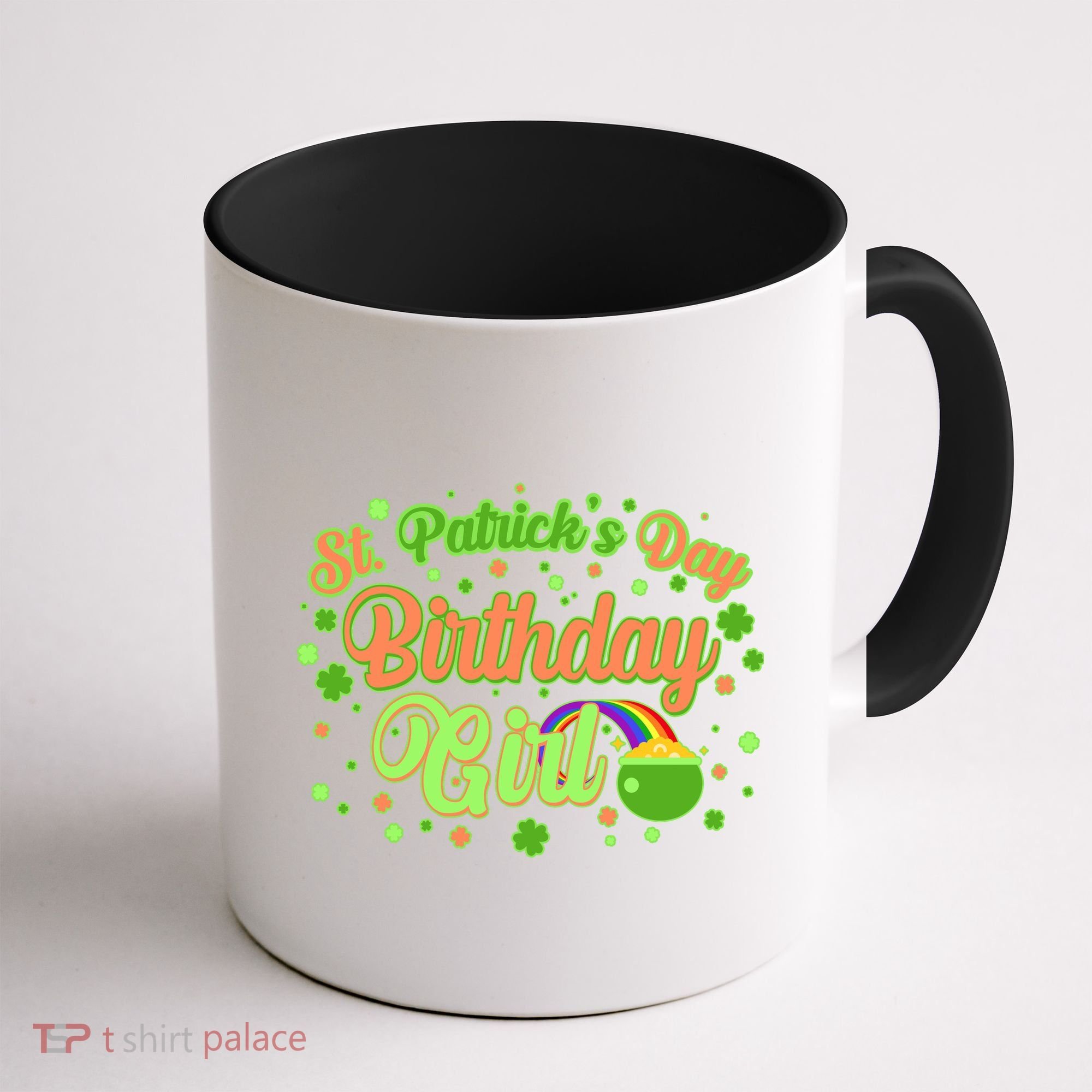 Cute St. Patrick's Day Birthday Girl Coffee Mug