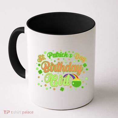 Cute St. Patrick's Day Birthday Girl Coffee Mug