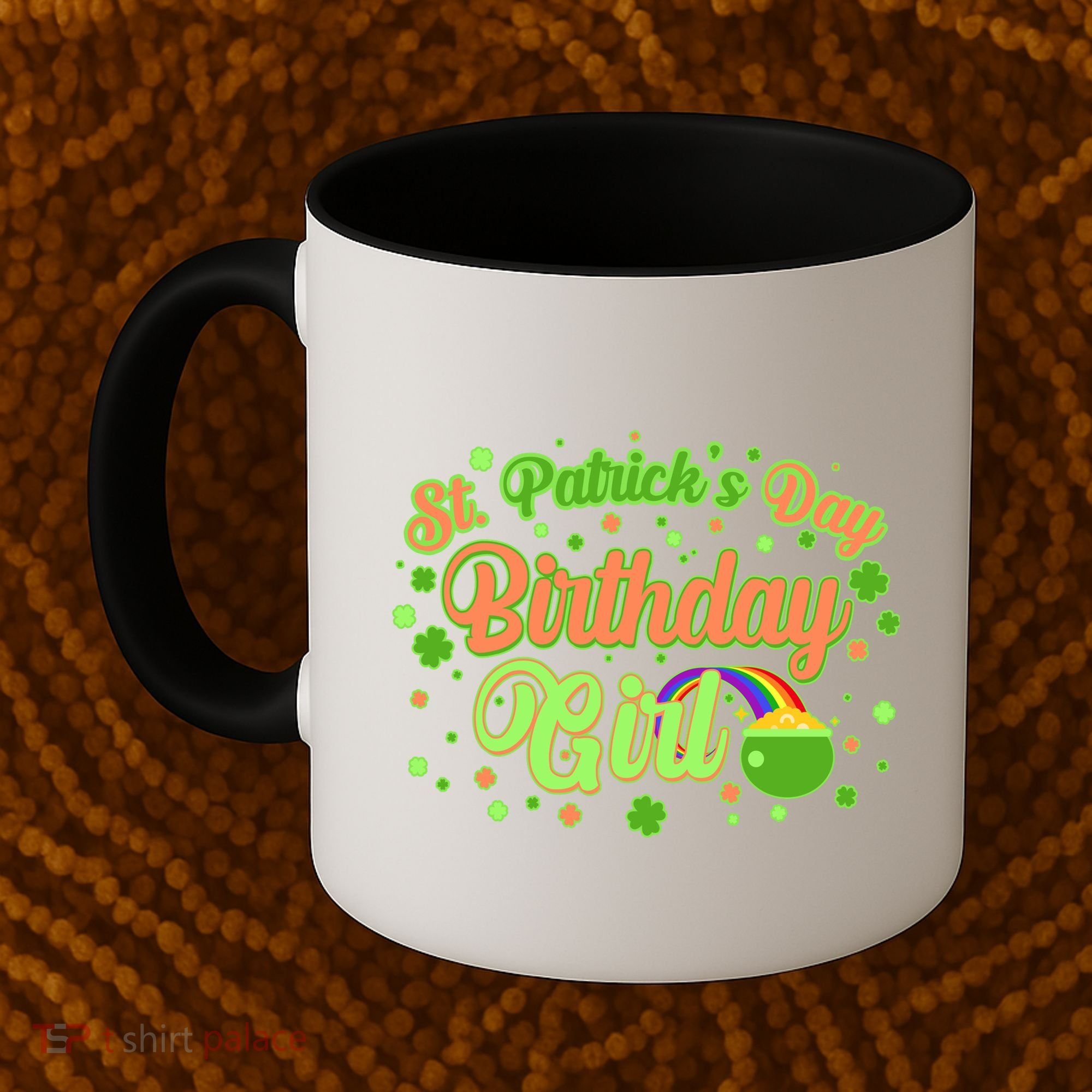 Cute St. Patrick's Day Birthday Girl Coffee Mug