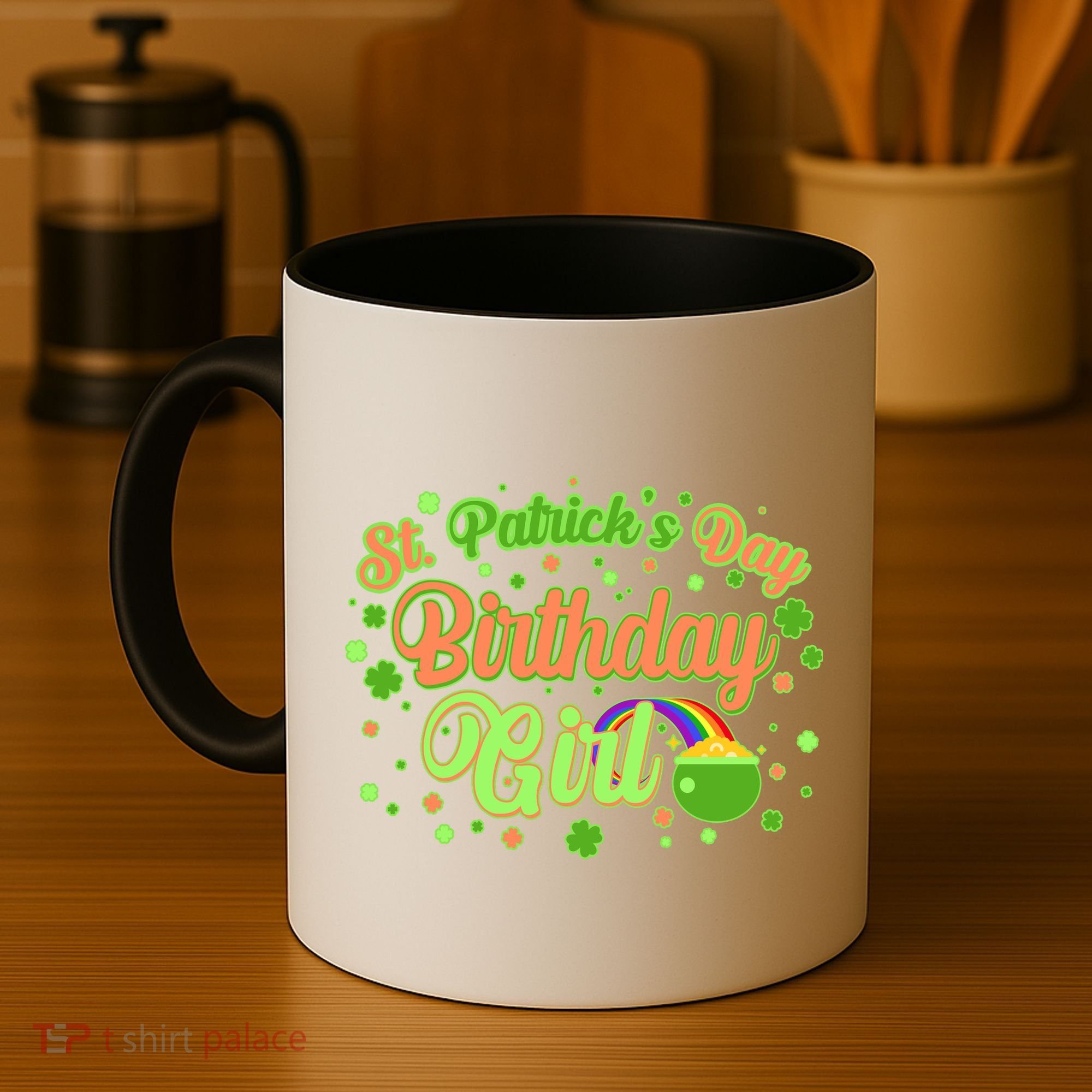 Cute St. Patrick's Day Birthday Girl Coffee Mug