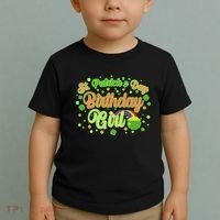 Cute St. Patrick's Day Birthday Girl Toddler T-Shirt thumb 2