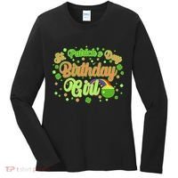 Cute St. Patrick's Day Birthday Girl Women's Long Sleeve Shirt thumb 0