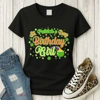 Cute St. Patrick's Day Birthday Girl Women's T-Shirt thumb 3