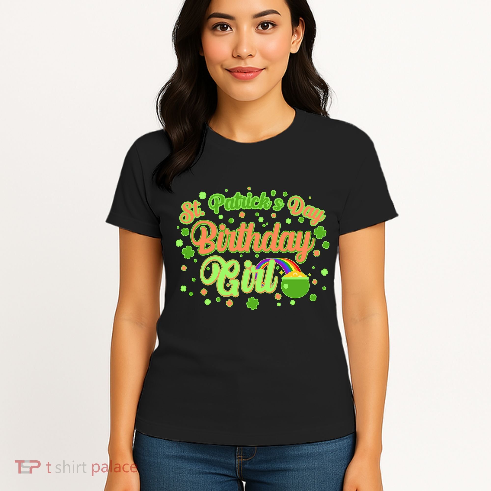 Cute St. Patrick's Day Birthday Girl Women's T-Shirt