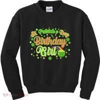 Cute St. Patrick's Day Birthday Girl Kids Sweatshirt thumb 0