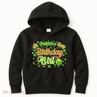 Cute St. Patrick's Day Birthday Girl Kids Hoodie thumb 0