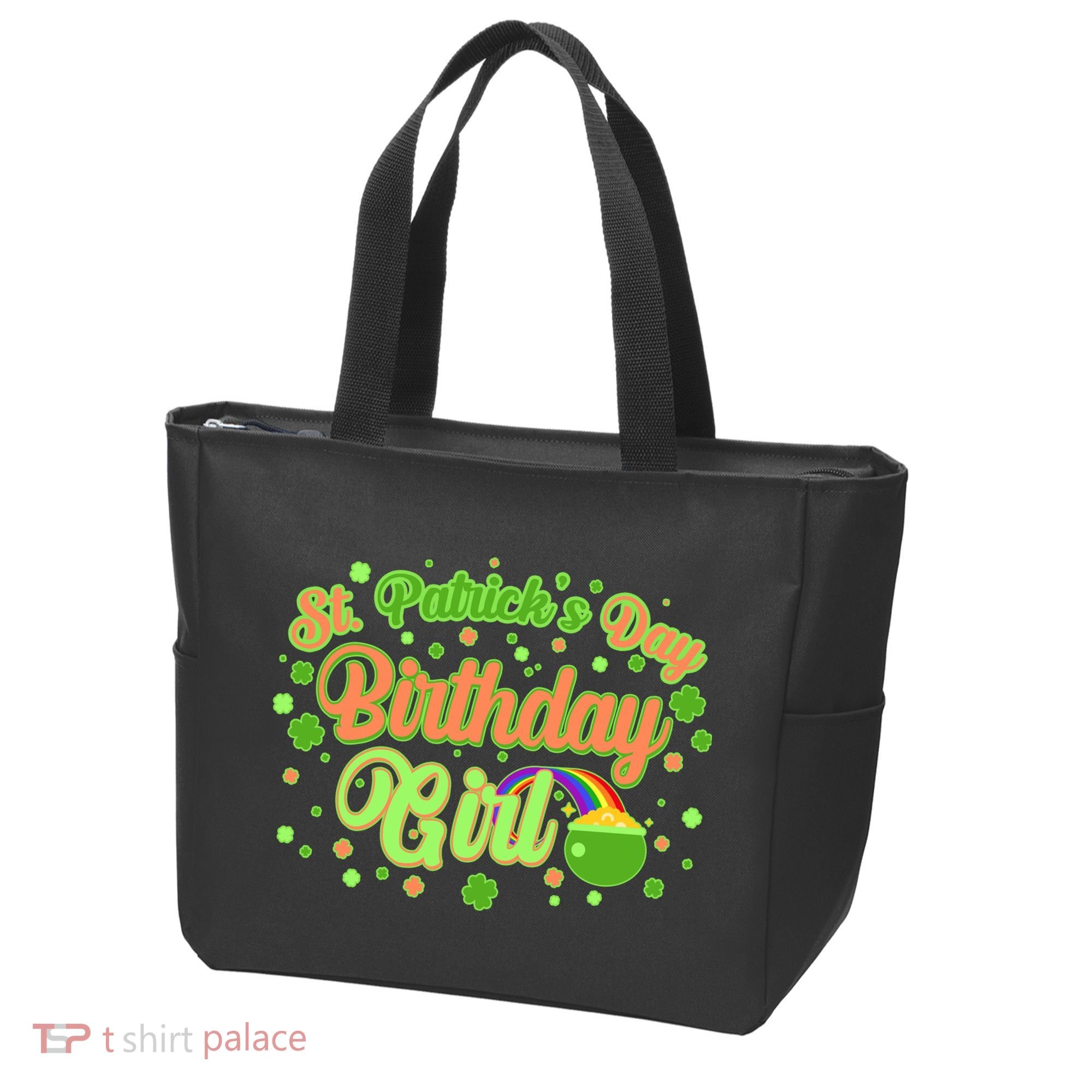 Cute St. Patrick's Day Birthday Girl Tote Bag