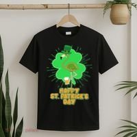 Cute St. Patrick's Day Flamingo With Beer T-Shirt thumb 2