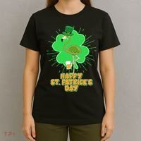 Cute St. Patrick's Day Flamingo With Beer T-Shirt thumb 4