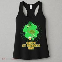 Cute St. Patrick's Day Flamingo With Beer Women's Tank Top thumb 3