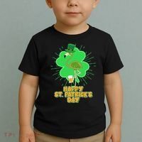 Cute St. Patrick's Day Flamingo With Beer Toddler T-Shirt thumb 2