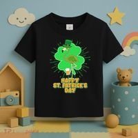 Cute St. Patrick's Day Flamingo With Beer Toddler T-Shirt thumb 3