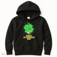 Cute St. Patrick's Day Flamingo With Beer Kids Hoodie thumb 0