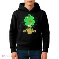 Cute St. Patrick's Day Flamingo With Beer Kids Hoodie thumb 4