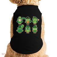 Cute St Patrick's Day Lucky Owls Doggie Tank thumb 0