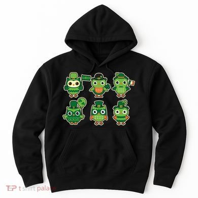 Cute St Patrick's Day Lucky Owls Hoodie
