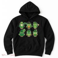Cute St Patrick's Day Lucky Owls Hoodie thumb 0