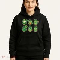 Cute St Patrick's Day Lucky Owls Hoodie thumb 5