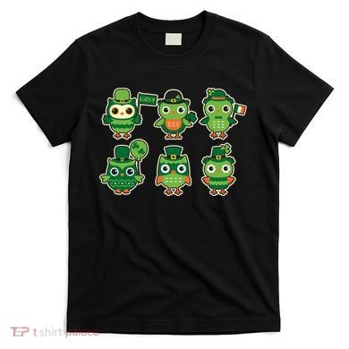 Cute St Patrick's Day Lucky Owls T-Shirt