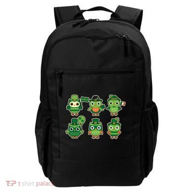 Cute St Patrick's Day Lucky Owls Backpack