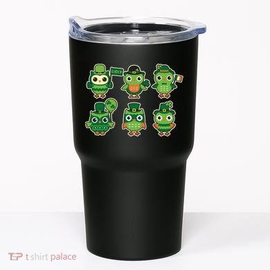 Cute St Patrick's Day Lucky Owls Tumbler