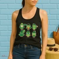 Cute St Patrick's Day Lucky Owls Women's Tank Top thumb 2