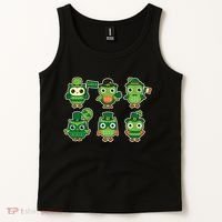Cute St Patrick's Day Lucky Owls Tank Top thumb 2