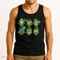 Cute St Patrick's Day Lucky Owls Tank Top thumb 3