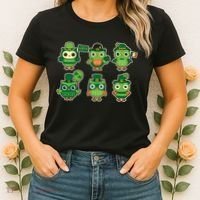 Cute St Patrick's Day Lucky Owls Women's T-Shirt thumb 2