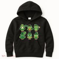 Cute St Patrick's Day Lucky Owls Kids Hoodie thumb 0