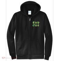 Cute St Patrick's Day Lucky Owls Full Zip Hoodie thumb 0