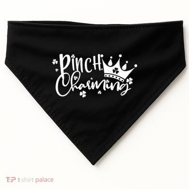 Cute St Patricks Day Pinch Charming USA-Made Doggie Bandana