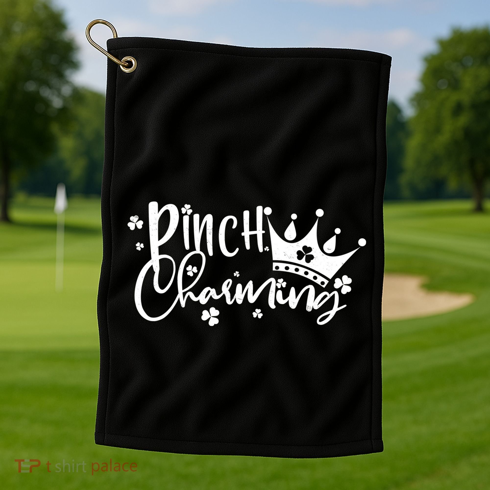Cute St Patricks Day Pinch Charming Golf Towel