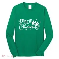 Cute St Patricks Day Pinch Charming Long Sleeve Shirt thumb 0