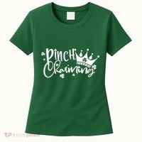 Cute St Patricks Day Pinch Charming Women's T-Shirt thumb 0