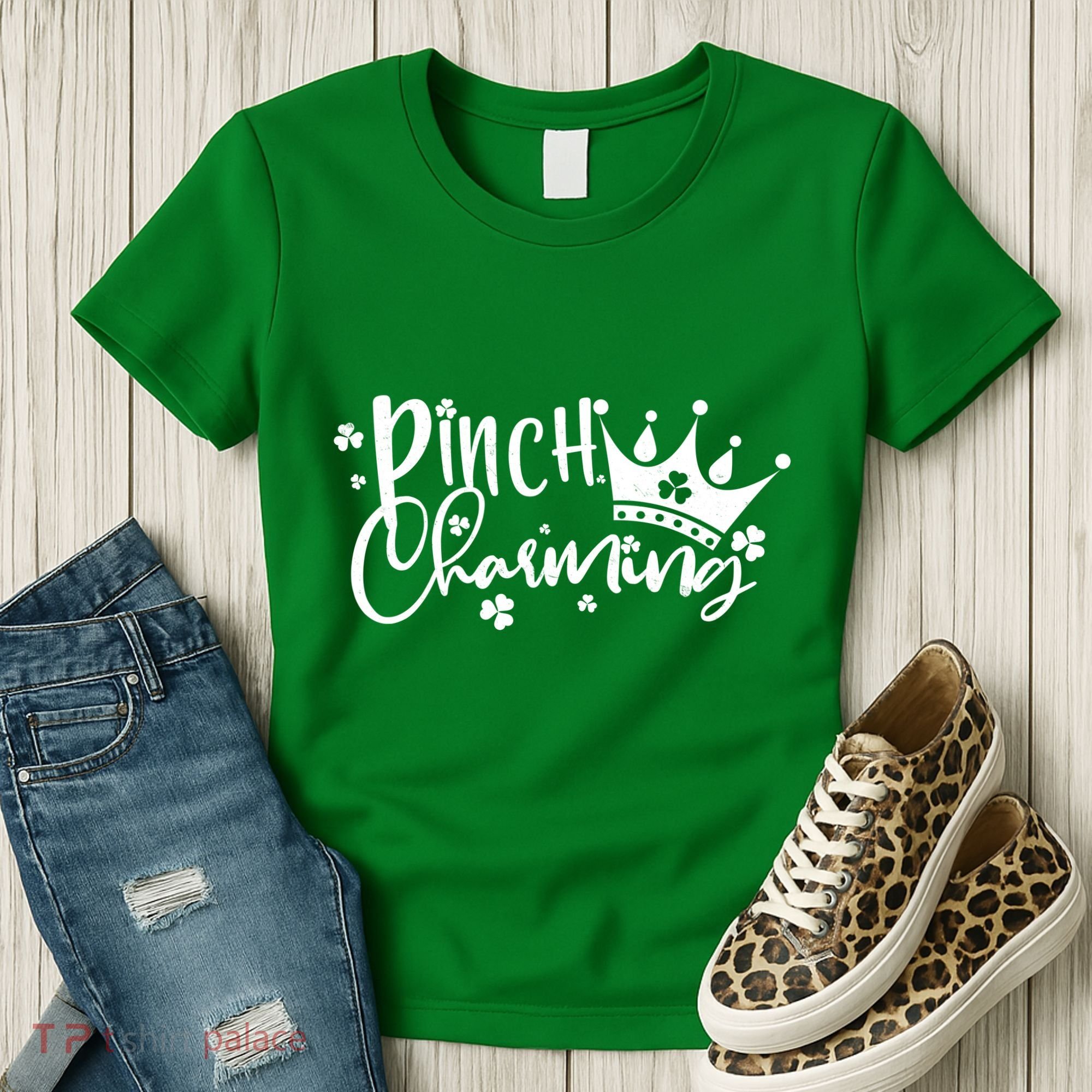 Cute St Patricks Day Pinch Charming Women's T-Shirt
