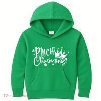 Cute St Patricks Day Pinch Charming Kids Hoodie thumb 0