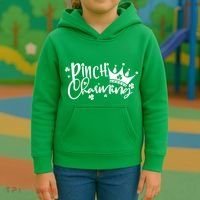 Cute St Patricks Day Pinch Charming Kids Hoodie thumb 3