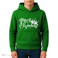 Cute St Patricks Day Pinch Charming Kids Hoodie thumb 4
