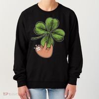 Cute St Patrick's Day Shamrock Sloth Women's Sweatshirt thumb 0