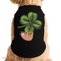 Cute St Patrick's Day Shamrock Sloth Doggie Tank thumb 0
