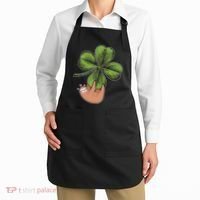 Cute St Patrick's Day Shamrock Sloth Apron thumb 2