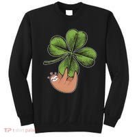 Cute St Patrick's Day Shamrock Sloth Sweatshirt thumb 0